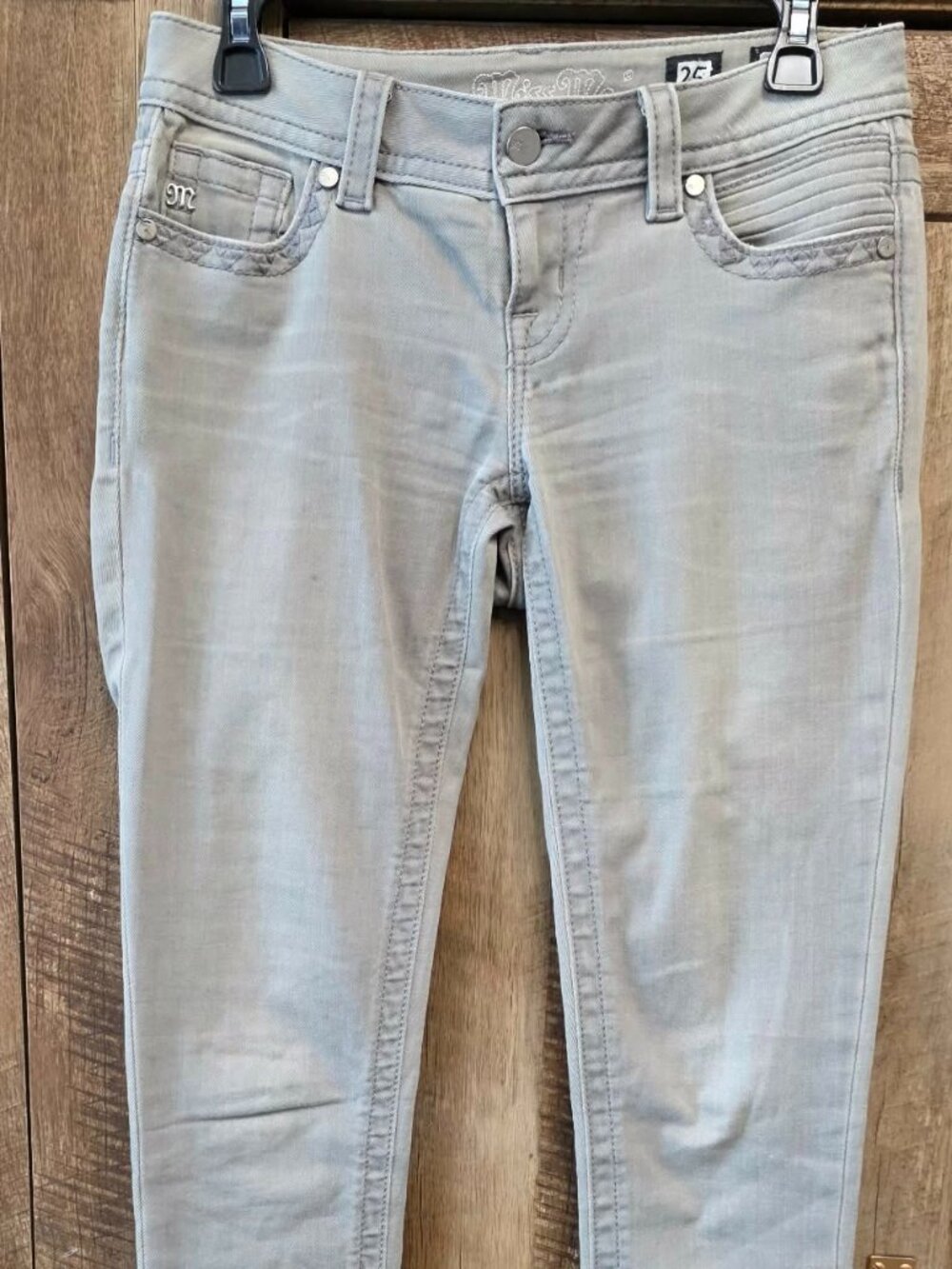 Miss Me Gray Signature Skinny